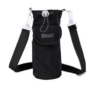 SEYIMTU Borsa per bottiglia d'acqua in nylon ad alta densità, borsa a tracolla con cinghia, copertura multiuso per tazza e grande tasca frontale per campeggio, escursionismo e avventure all'aria