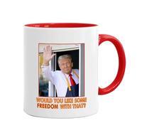 SEYIMTU Tazza in ceramica di Donald Trump - Design resistente al calore per l'inaugurazione 2025, divertente tazza da collezione politica su entrambi i lati per i fan del caffè e dei bicchierini di