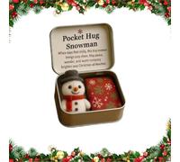 Seymal Abbraccio Tascabile Natalizio, Sentito Segno Di Amore E Incoraggiamento Con Biglietto Con Messaggio, Piccolo Ricordo Premuroso per Amici E Familiari, Regalo per Le Calze Della Befana.