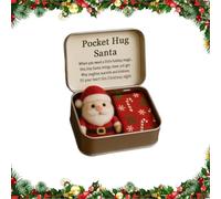 Seymal Abbraccio Tascabile Natalizio, Sentito Segno Di Amore E Incoraggiamento Con Biglietto Con Messaggio, Piccolo Ricordo Premuroso per Amici E Familiari, Regalo per Le Calze Della Befana.