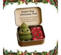 Seymal Abbraccio Tascabile Natalizio, Sentito Segno Di Amore E Incoraggiamento Con Biglietto Con Messaggio, Piccolo Ricordo Premuroso per Amici E Familiari, Regalo per Le Calze Della Befana.