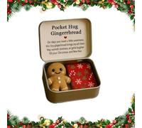 Seymal Abbraccio Tascabile Natalizio, Sentito Segno Di Amore E Incoraggiamento Con Biglietto Con Messaggio, Piccolo Ricordo Premuroso per Amici E Familiari, Regalo per Le Calze Della Befana.