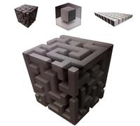 Seymal Impossible Corners - Arte da Parete Che Rimodella La Realtà, Adesivo per Angoli Illusione 3D, Cubo Stereoscopico 3D Grafica Rimovibile Stacca E Incolla, Decorazioni Casa Moderne(B)