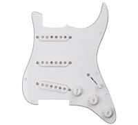 Seymour Duncan 11550-04 - Battipenna a effetto anticato con corde pre-montate, per chitarra Stratocaster, colore: bianco