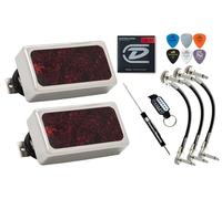 Seymour Duncan Hot Rodded Humbucker Set abbinato SH-2n Jazz SH-4 JB Guitar Pickup Tonebird Bundle perfetto per Blues, Rock, Country e Metal (copertura in nichel/tartaruga)