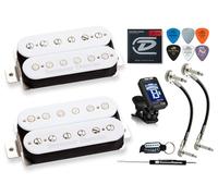 Seymour Duncan Hot Rodded Humbucker Set abbinato SH-2n Jazz SH-4 JB Guitar Pickup Tonebird Bundle perfetto per Blues, Rock, Country e Metal (bianco)