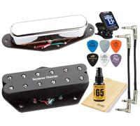 Seymour Duncan Little 59 Tele Pickup Set silenzioso vintage stack per Telecaster No Hum 11208-33 con Tonebird Care, plettri, cavo patch Bundle Made in USA