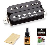 Seymour Duncan SH-2n Jazz Model Humbucker Neck Pickup - Bundle con Dunlop Variety Pick Pack e kit di lucidatura (nero)