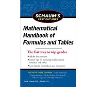 Seymour Lipschu Schaum's Easy Outline of Mathematical Handbook of Fo (Tascabile)