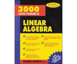 Seymour Lipschutz 3,000 Solved Problems in Linear Algebra (Tascabile)