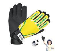 Seyrnicay Guanti da calcio | 1 paio di guanti da portiere da calcio per adulti | Traspiranti Sport Allenamento Attrezzature per giocatori di calcio per partite professionali, lezioni scolastiche e