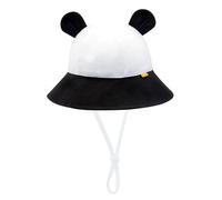 SEYUFN Cappello da sole per bambini, protezione UV, 50, per bambini, per l'estate, per bambini, unisex, con lacci regolabili, panda, 2-4 anni