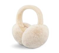 SEYUFN Pieghevole Paraorecchie Donna Inverno Pelose Calde Copri Orecchie Adulto Outdoor Confortevole Scaldaorecchie Ragazze Adolescenti Earmuffs Alla Moda (A-beige)