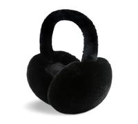 SEYUFN Pieghevole Paraorecchie Donna Inverno Pelose Calde Copri Orecchie Adulto Outdoor Confortevole Scaldaorecchie Ragazze Adolescenti Earmuffs Alla Moda (A-nero)