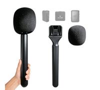 SEYUGOPTI 2 adattatori microfono intervista, microfono handle per rode wireless GO I/II DJI Mic, mini adattatore wireless per Vlogging Interview Podcast Content Creation