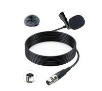 SEYUGOPTI Microfono Lavalier compatibile con trasmettitore wireless Shure, microfono a condensatore unidirezionale per presentatori, emittenti, docenti, mini XLR TA4F