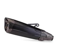 SEYXF Tubo di Scarico per Moto Terminale di Scarico Universale in Fibra di Carbonio A Doppio Foro da 51 Mm per BMW F750GS F850GS S1000RR per Yamaha YZF R1 R3(Black)