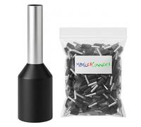 Sez. 6/12 mmq • Lung. 18/14 mm • 100 pz • Nero Weidmüller (WD/W) • Unipolare Capicorda