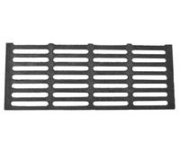 SEZAM Griglia in ghisa, 43 x 17 cm, griglia per cenere, diversi diametri, adatta per camino, stufa, griglia per stufa, griglia per forno, griglia per barbecue