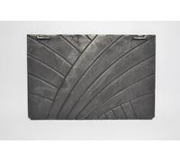 SEZAM Piastra decorativa classica in ghisa per rivestimento del camino, durevole, resistente alla corrosione, facile da installare, 47,5 x 31,5 x 0,9 cm