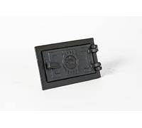 SEZAM Porta di ispezione per forni in ghisa 10,5 x 3,5 x 17 cm, porta del camino - ribalta - porta di sgombero, per forni, forni e caminetti - dipinto di nero