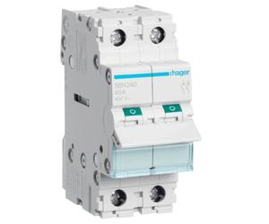 Sezionatore Hager 2P 40A 2 moduli SBN240