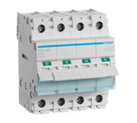Sezionatore Hager 80A 4 Poli 400VAc 4 Moduli SBN480