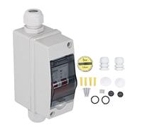 Sezionatore Solare Interruttore Automatico 1000 V CC, Interruttore Automatico 2P Interruttore Automatico Miniaturizzato 16 A DZ47s 63Z Sezionatore Impermeabile con Copertura