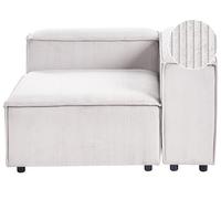 Sezione angolare Modulo divano a 1 posto Gambe nere in corda di poliestere Bianco sporco lato sinistro