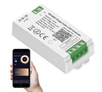 SEZO C01W Controller LED WiFi Bluetooth monocromatico Controllo di gruppo compatibile con Alexa Google Home/Tuya Smart Life APP Control Funziona con LM091 LM096 LM007 WR02RF Telecomando DC12-24V