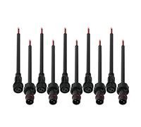 SEZO Connettore Impermeabile 2 Pin 5 Paia IP65 Impermeabile Connettore Elettrico con Cavo di Prolunga 18AWG 20CM per Striscia LED per Interni ed Esterni di Grandi Dimensioni Dado 22mm