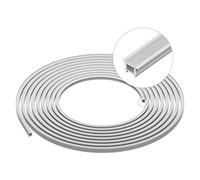 SEZO Profilo a LED in silicone T1212mm 1M senza macchie per strisce LED flessibili da 7mm IP67 Impermeabile 12 x 12mm illuminazione a 120° (striscia LED non inclusa)