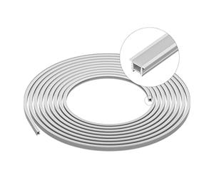SEZO Profilo LED in Silicone T1212 3M Senza Macchie per Strisce LED Flessibili da 5-7mm IP67 Impermeabile 12 x 12mm Illuminazione a 120° (Senza Striscia LED)
