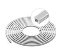 SEZO Profilo LED Silicone 16 x 16mm 1M profilo LED e diffusore in silicone canale neon 7mm flessibile IP67 impermeabile illuminazione a 120° (striscia LED non inclusa)