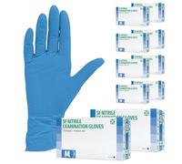 SF Guanti Nitrile M Blu - 1000 Guanti Monouso Resistenti e Professionali (10×100), Senza Lattice e Senza Polvere