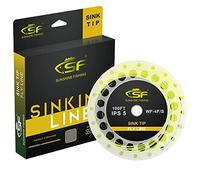 SF Hi-Viz - Lenza per pesca a mosca, con punta affondante, per acqua dolce, 30 m, IPS 5, WF9F/S, giallo fluorescente e nero
