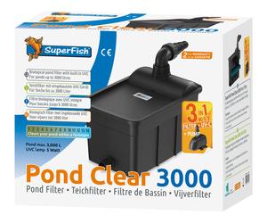 Sf Laghetto Chiaro 3000 Teichfilter-Set Con Uvc E Pompa per Stagni Fino Litri