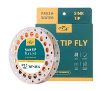 SF Lenza da pesca a mosca con punta affondante, conica in avanti, galleggiante, arancione e nero, WF8F/S, IPS3