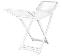 SF SAVINO FILIPPO Stendibiancheria resina top Stendino Stendi Panni stenditura 20 metri in dura resina di plastica bianco pieghevole per Casa Cucina balcone