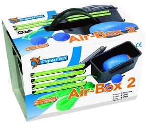 Sf Scatola Aria No. 2 Teichbelüftungsset Pompa Ossigeno 240 L/H Con Coperchio