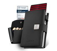 SF SCOFIELD Trinity, Nero - black - silver, Münzfach Mini, Mini portamonete