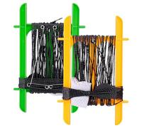 SF Set di 2 lenze per granchi con telaio colorato con lenza da 13 m, borsa per esca, blocco di peso da 22,4 g, rete da pesca per granchi, gamberi, gamberi, aragoste, giallo/verde