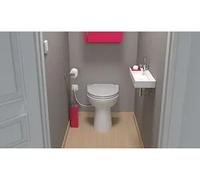 Sfa Group Sanicompact Silence Wc A Terra Con Sedile Bianco Lucido Con Trituratore Codice Prod: Cpt43ls