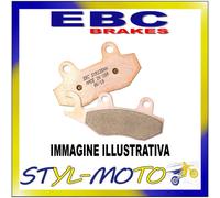 SFA608 PASTIGLIE ORGANICHE POSTERIORI EBC KYMCO 500 XCITING 2005