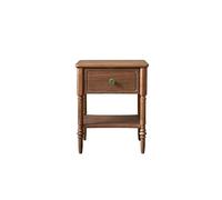 SFANIIX Comodini Moderni 45×42×55cm Tavolino d'Appoggio con Archivio, Mobile Minimalista in Noce Stile Retrò, Adatto per Soggiorni, Zone Relax e Camere da Letto Comodino per Camera da Letto