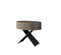 SFANIIX Comodini Moderni Comodino Camera Da Letto Moderna Creativo Comodino Ovale Armadietto Laterale Comodino per Camera da Letto(01)
