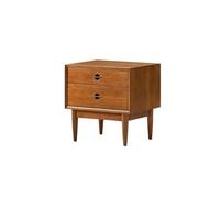 SFANIIX Comodini Moderni Comodino Comodino In Legno Massello Due Cassetti Piccolo Mobiletto Portaoggetti Comodino per Camera da Letto