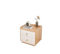 SFANIIX Comodini Moderni Comodino In Ardesia, Tutto In Legno Massello, Mobiletto For La Casa, Moderno E Semplice, Piccolo Mobiletto Comodino per Camera da Letto(A)