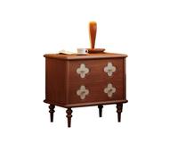 SFANIIX Comodini Moderni Comodino In Legno Massello Semplice E Moderno, Comodino Con Doppio Cassetto, Comodino For Camera Da Letto Comodino per Camera da Letto(02)