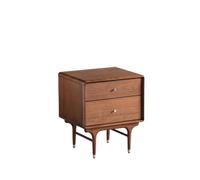 SFANIIX Comodini Moderni Comodino, Tavolino Portaoggetti In Legno Massello Con Doppio Cassetto Comodino per Camera da Letto